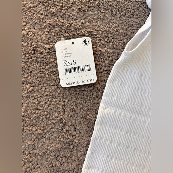 Free People NWT Square One Seamless Cami | Square Neck Stretch Crop Top | XS/S - Picture 10 of 12